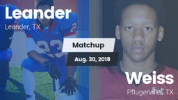 Matchup: Leander vs. Weiss  2018