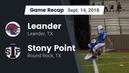 Recap: Leander  vs. Stony Point  2018