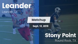 Matchup: Leander vs. Stony Point  2019