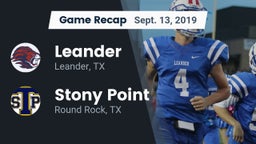 Recap: Leander  vs. Stony Point  2019