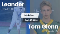 Matchup: Leander vs. Tom Glenn  2020