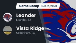 Recap: Leander  vs. Vista Ridge  2020