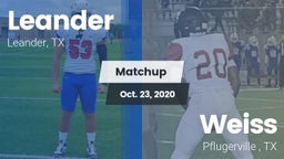 Matchup: Leander vs. Weiss  2020