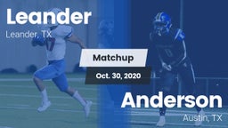 Matchup: Leander vs. Anderson  2020