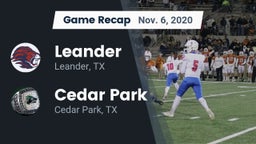 Recap: Leander  vs. Cedar Park  2020