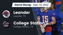 Recap: Leander  vs. College Station  2022