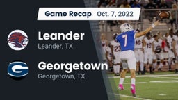 Recap: Leander  vs. Georgetown  2022
