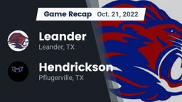 Recap: Leander  vs. Hendrickson  2022