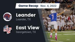 Recap: Leander  vs. East View  2022