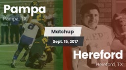 Matchup: Pampa  vs. Hereford  2017