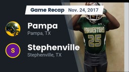 Recap: Pampa  vs. Stephenville  2017