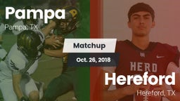 Matchup: Pampa  vs. Hereford  2018