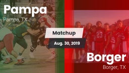Matchup: Pampa  vs. Borger  2019