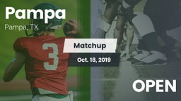 Matchup: Pampa  vs. OPEN 2019
