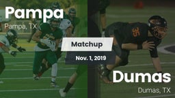 Matchup: Pampa  vs. Dumas  2019
