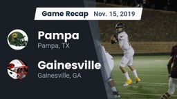 Recap: Pampa  vs. Gainesville  2019