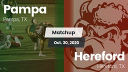 Matchup: Pampa  vs. Hereford  2020