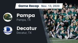 Recap: Pampa  vs. Decatur  2020
