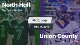 Matchup: North Hall High vs. Union County  2016