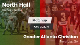 Matchup: North Hall High vs. Greater Atlanta Christian  2016