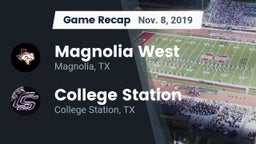 Recap: Magnolia West  vs. College Station  2019