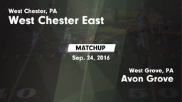 Matchup: East  vs. Avon Grove  2016