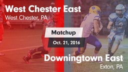 Matchup: East  vs. Downingtown East  2016