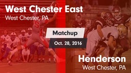 Matchup: East  vs. Henderson  2016
