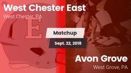 Matchup: East  vs. Avon Grove  2018