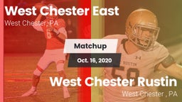 Matchup: East  vs. West Chester Rustin  2020