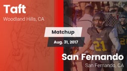 Matchup: Taft  vs. San Fernando  2017