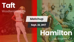Matchup: Taft  vs. Hamilton  2017