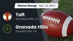 Recap: Taft  vs. Granada Hills  2017