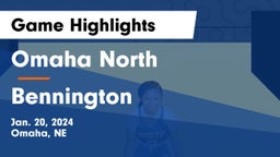 Omaha North  vs Bennington  Game Highlights - Jan. 20, 2024