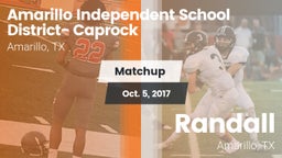 Matchup: Caprock  vs. Randall  2017