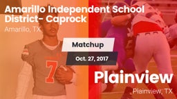 Matchup: Caprock  vs. Plainview  2017