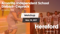 Matchup: Caprock  vs. Hereford  2017