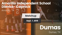 Matchup: Caprock  vs. Dumas  2018