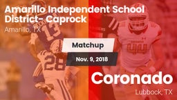 Matchup: Caprock  vs. Coronado  2018