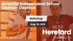 Matchup: Caprock  vs. Hereford  2019