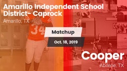 Matchup: Caprock  vs. Cooper  2019