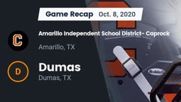 Recap: Amarillo Independent School District- Caprock  vs. Dumas  2020