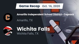 Recap: Amarillo Independent School District- Caprock  vs. Wichita Falls  2020