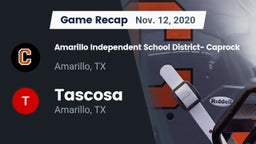 Recap: Amarillo Independent School District- Caprock  vs. Tascosa  2020