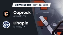 Recap: Caprock  vs. Chapin  2021