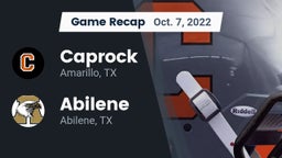 Recap: Caprock  vs. Abilene  2022