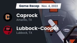 Recap: Caprock  vs. Lubbock-Cooper  2022