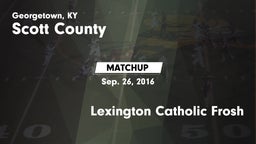 Matchup: Scott County High vs. Lexington Catholic Frosh 2016
