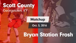Matchup: Scott County High vs. Bryan Station Frosh 2016