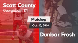 Matchup: Scott County High vs. Dunbar Frosh 2016
